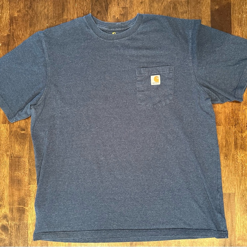 Blue XL Pocketed Carhartt Tshirt